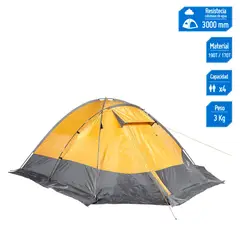KLIMBER - Carpa 4 Personas Alta Montaña Rupanco Amarillo/Plomo