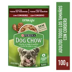 DOG CHOW - Adultos Alimento Húmedo para Perros 100gr Cordero