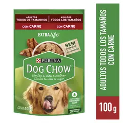 DOG CHOW - Adultos Alimento Húmedo para Perros 100gr Carne