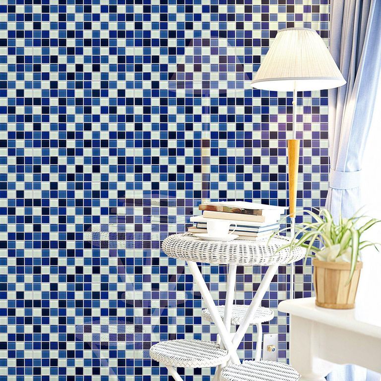 Malla Vidrio Azul Cielo 30x30cm