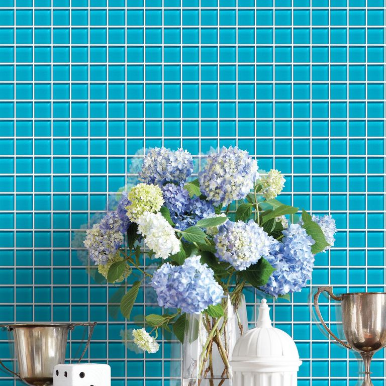 Malla Vidrio Celeste 30x30cm 4mm