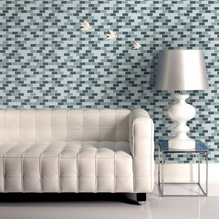 Malla Vidrio 30x30cm Negro/Blanco 4mm