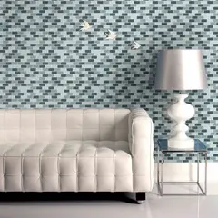 HOLZTEK - Malla Vidrio 30x30cm Negro/Blanco 4mm