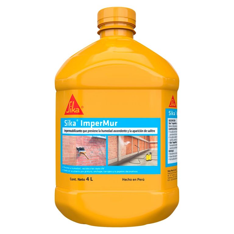 Impermeabilizante para Muros con Humedad Impermur 4L
