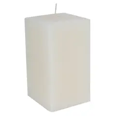 JUST HOME COLLECTION - Vela Cubo Decorativa Cera Blanco 8x14cm
