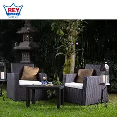 REYPLAST - Juego de Balcon Tavarúa 2 personas Marron Moro