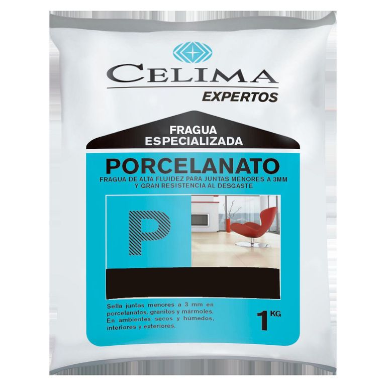 Fragua para Porcelanatos Negro 1kg