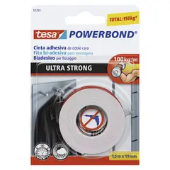 TESA - Cinta Doble Contacto Ultra Fuerte 19 mm x 1.5 m