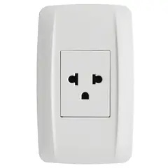 KHOR - Tomacorriente Simple P/T Primmus Blanco