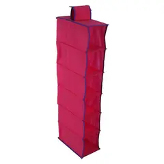 RAPALLO - Organizador de Zapatos 6 Divisiones de Tela Fucsia