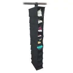 RAPALLO - Organizador de Zapatos 10 Divisiones negro