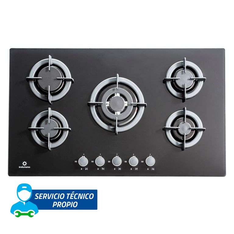 Cocina empotrable Gas EGI-905VDNE X5 Quemadores