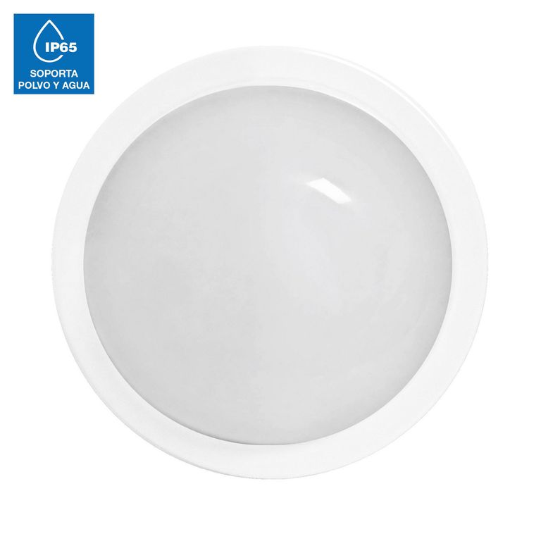 Plafon LED Aro 15W IP65 Blanco Luz Cálida