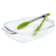 HOME DISCOVERY - Asadera Rectangular 2.9L C/Pinza 23cm