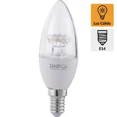 DAIRU - Foco LED Mini Vela Luz Cálida 5W E14