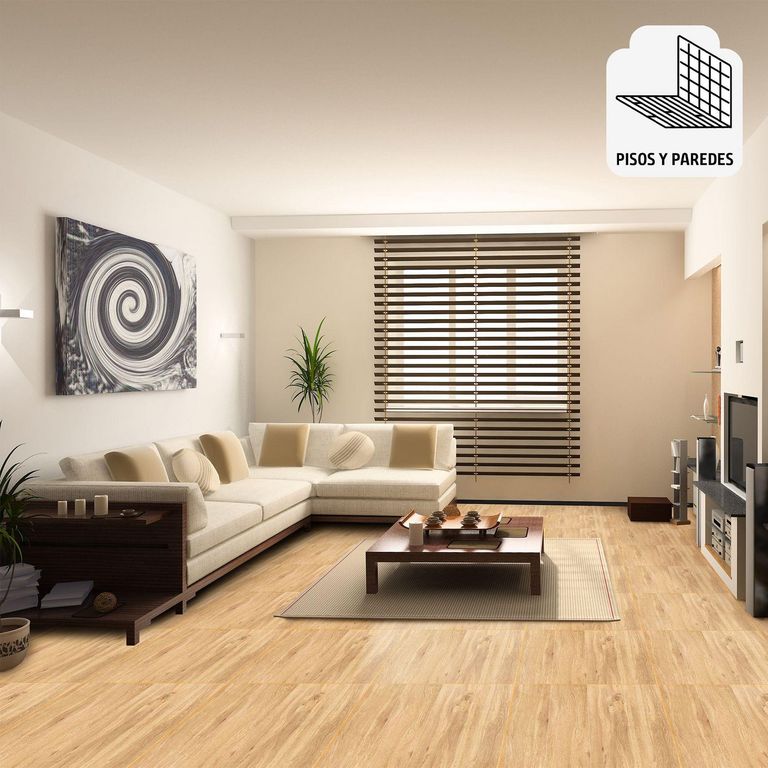 Cerámica Beige Maderado 46X46cm 1.9m2 Oregon