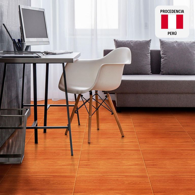 Cerámica Marrón Maderado 46X46cm 1.9m2 Siena