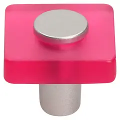 FIXSER - Jalador de Perilla Cuadrada Plástico ABS Magenta