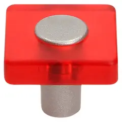 FIXSER - Jalador de Perilla Cuadrada Metacrilato Rojo