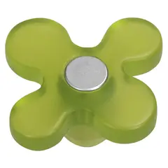 FIXSER - Jalador de Flor Plástico ABS Pistacho Cromo Mate