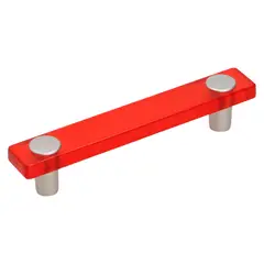 FIXSER - Jalador de Asa Plástico ABS Rojo Cromo Mate 96 mm