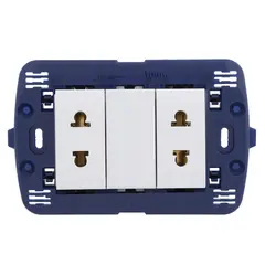 BTICINO - Tomacorriente Doble Living Light Blanco