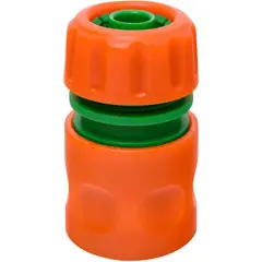 ERGO - Conector Rápido para Manguera 3/4'' Plástico Naranjo/verde 4x7.7x4cm