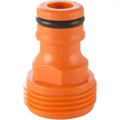 ERGO - Conector para Manguera 3/4" Plástico Verde/Naranjo