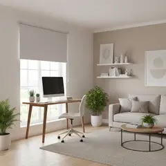 JUST HOME COLLECTION - Cortina Roller Black Out 80x165cm Beige