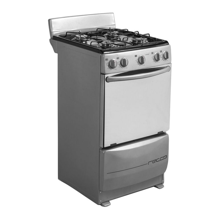 Cocina a Gas 4 Hornillas Kansas Plata