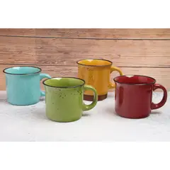 JUST HOME COLLECTION - Mug Ceramica 6oz Colores Surtidos