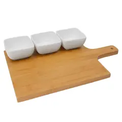 JUST HOME COLLECTION - Tabla para Pique 3 Fuentes Pequeñas