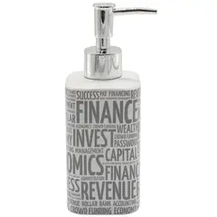 JUST HOME COLLECTION - Dispensador de Jabón Palabras Blanco