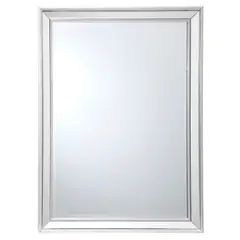 JUST HOME COLLECTION - Espejo Decorativo Rectangular Reflejos Plateado 108x78cm