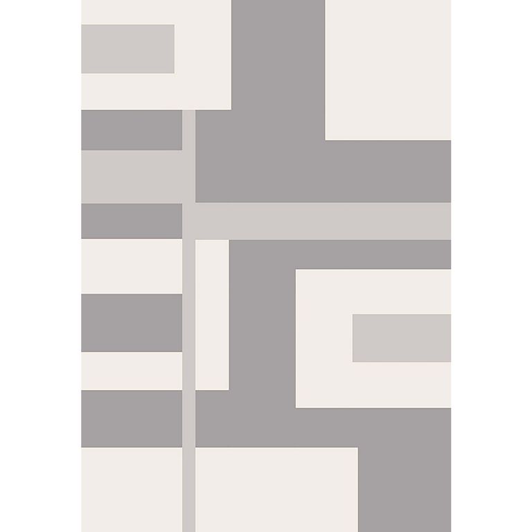 Alfombra Rectangular Gris Shuffle