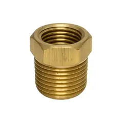 GENERICO - Bushing de bronce 3/8" NPT Macho x 1/4" NPT Hembra
