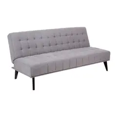 JUST HOME COLLECTION - Sofá Cama Futón 3 Cuerpos Montevideo Gris