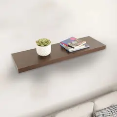 JUST HOME COLLECTION - Repisa Flotante Madera 80x25x3.8cm Wengue