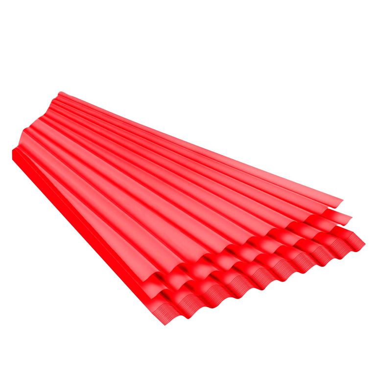 Techo Polipropileno 1.1x3mx0.9mm Ecotec Rojo