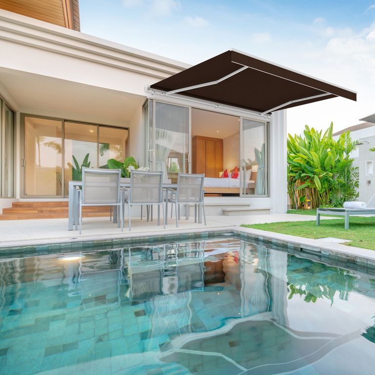 Toldo Marrón 3.95x2.5m