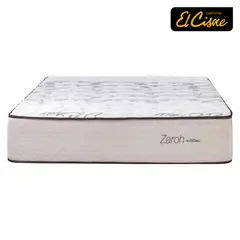 EL CISNE - Colchón Zaroh 1.5 Plazas + Almohada + Protector