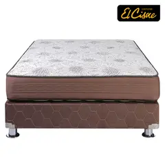 EL CISNE - Cama Americana Force 1.5 Plazas + Colchón + Almohada