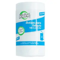 KLEINE WOLKE - Pack x50 Bolsas para Basura 5 Litros Blanca