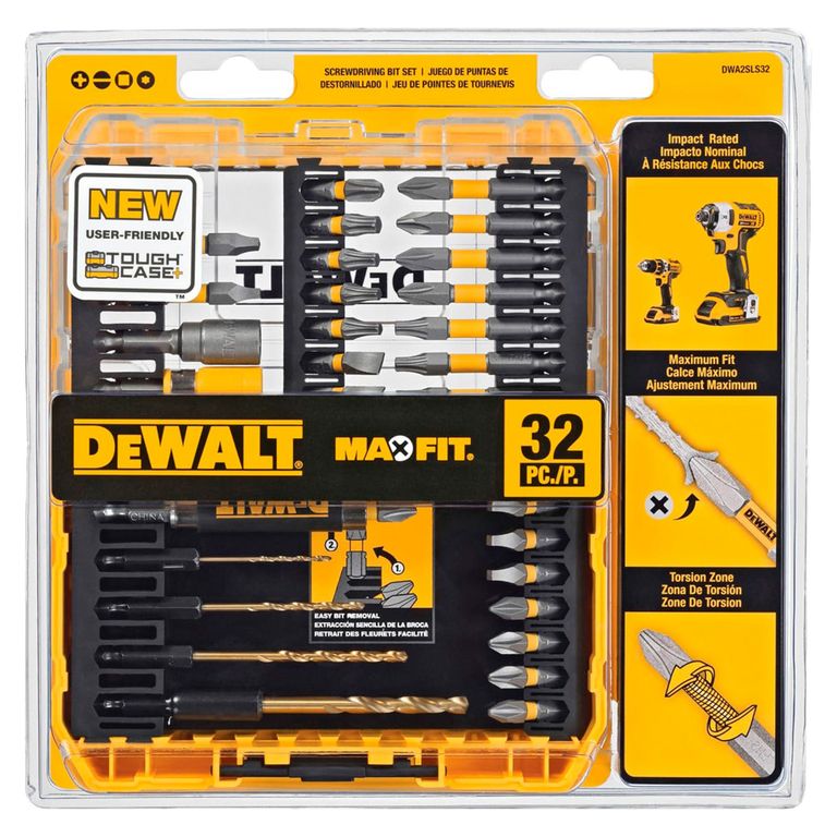 Set de Puntas Acero MaxFit y Sujetador DWA2SLS32 x 32 Piezas