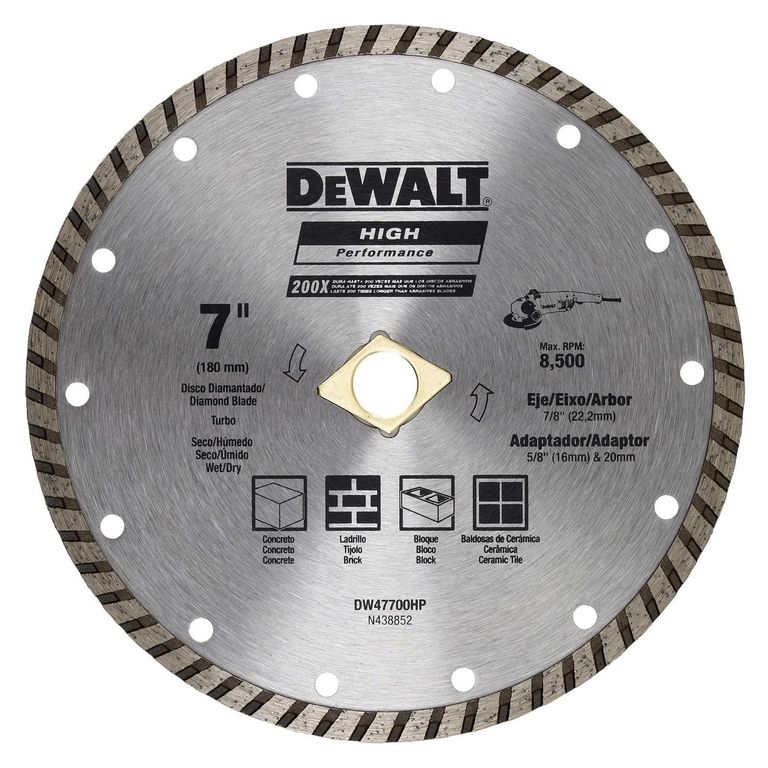 Disco Diamantado Turbo HP 7'' DW47700HP