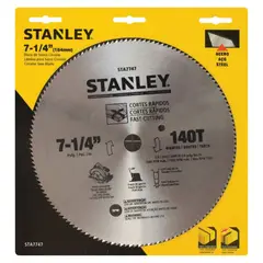 STANLEY - Disco para Madera 7-1/4'' 140 Dientes STA7747