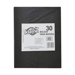 KLEINE WOLKE - Bolsa de Basura Negra 50L x 30 unid.