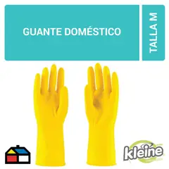 KLEINE WOLKE - Guantes de Látex Multiuso Talla M - Amarillo