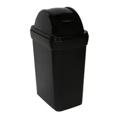 BASA - Papelera de Polietileno Negro 35 L