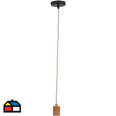 JUST HOME COLLECTION - Lámpara Colgante Alois 1L E27 Dorado